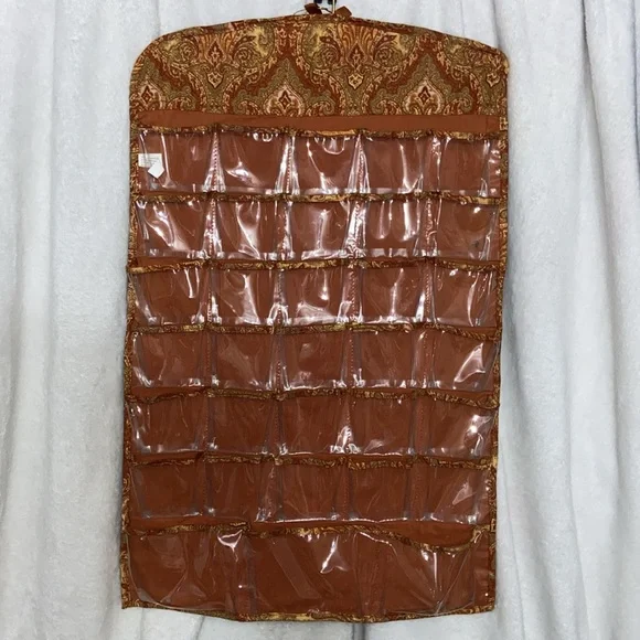 Hanging Jewelry Organizer with Clear Pockets - Picture 2 of 5